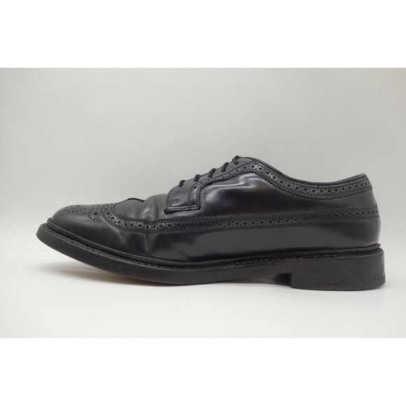 Florsheim Imperial Black Longwing Wingtip Lace Up Oxfords Shoes Men\'s 10.5 EEE main image 5